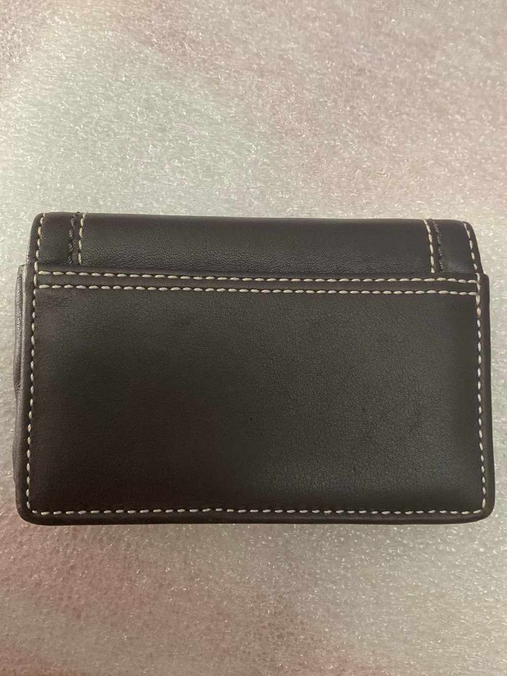 Vintage Coach brown leather card cas with Contrast Stitching Leatherware - Picture 2 of 6